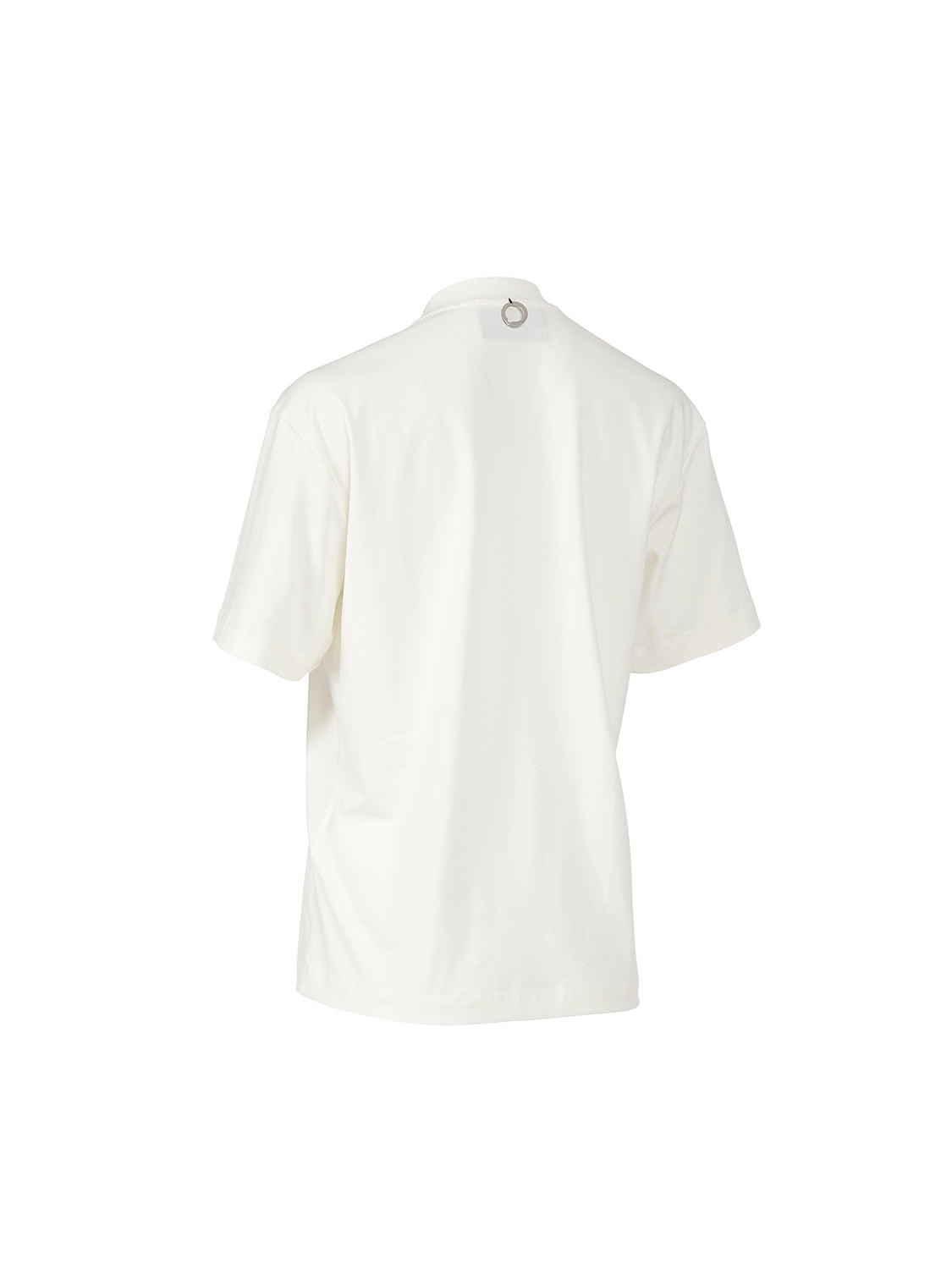 Baltico Ivoire bawełniany T-shirt ze ściągaczem