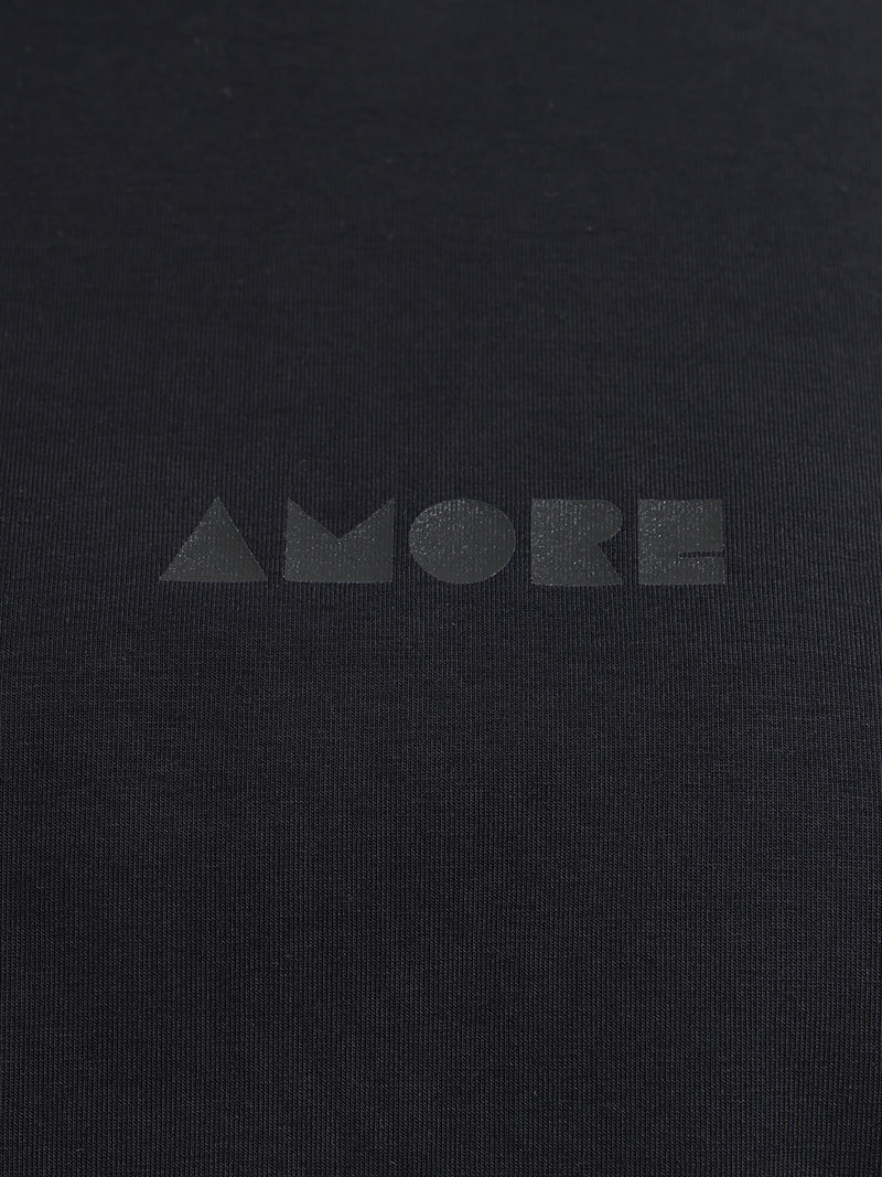 Federico Noir [Amore Edition] cotton roll neck T-shirt