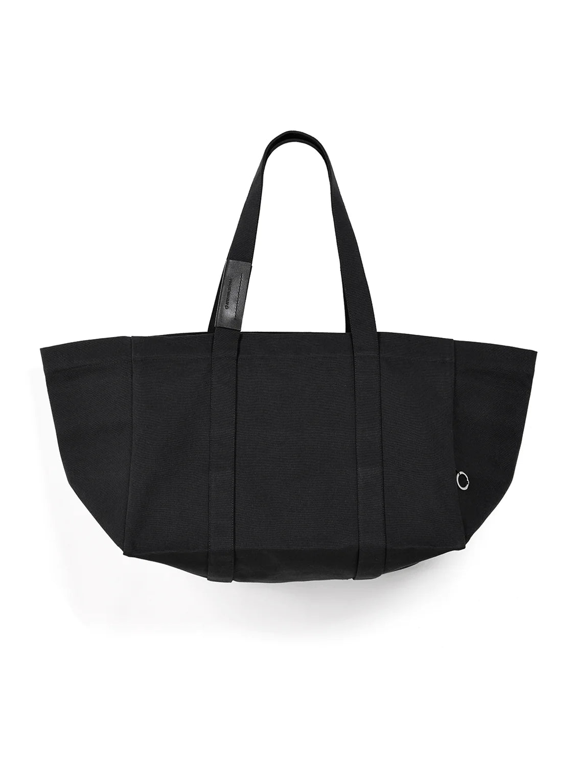 Grand Baguette cotton bag with hand-stamped leather logo
