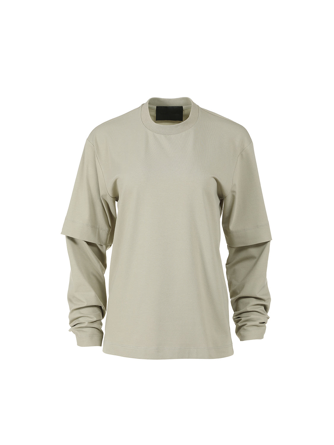 Illusione Eucalipto bawełniany longsleeve z podwójnym rękawem