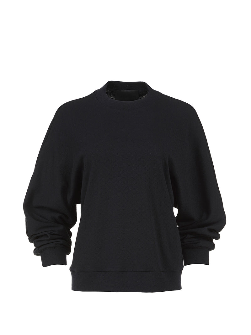 Jupiter Noir openwork cotton sweatshirt