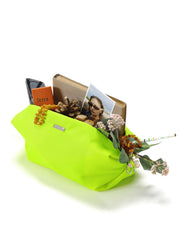Neon Berlin no. 1 handbag / cosmetic bag with hand-sewn logo