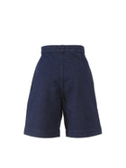 Paradiso denim shorts with pleats