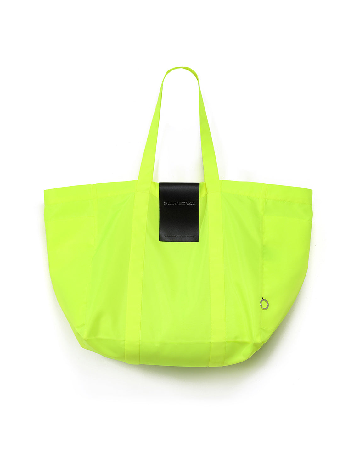 Pekin Neon bag with hand-embossed logo on leather