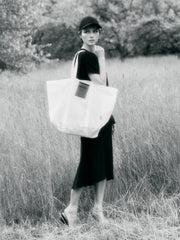 Pekin Neon bag with hand-embossed logo on leather
