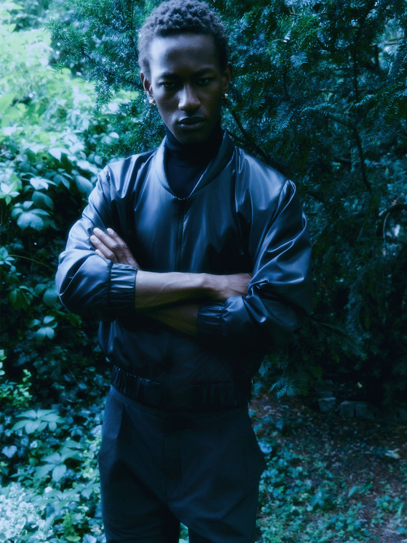 Orlando Notte technical fabric bomber jacket