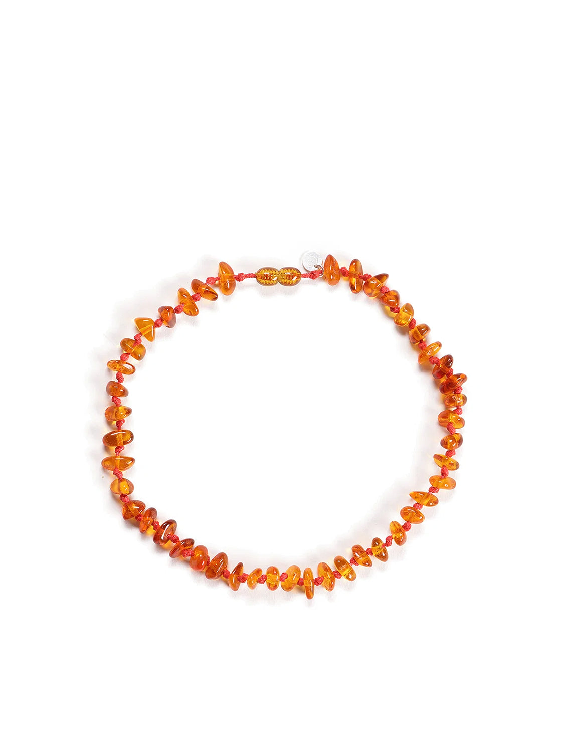 Ambra Cognac Choker ręcznie wykonany naszyjnik z bałtyckich bursztynów