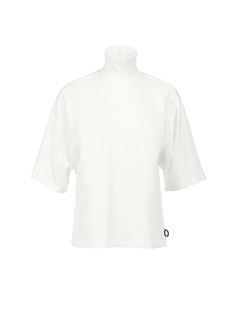 Federico Ivory Cotton Turtleneck T-shirt