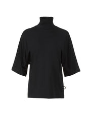Federico Notte bawełniany T-shirt z golfem