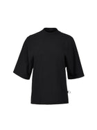 Rugiero Notte bawełniany T-shirt z kimonowym rękawem