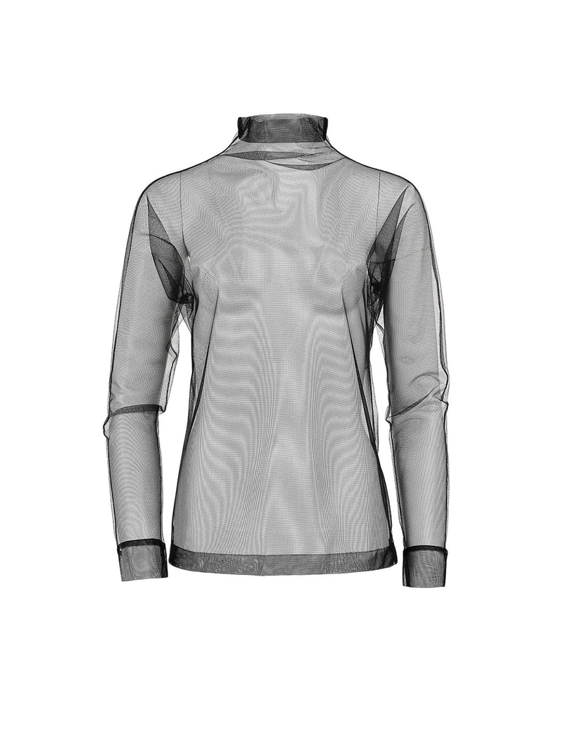 Wars Noir transparent, tulle turtleneck