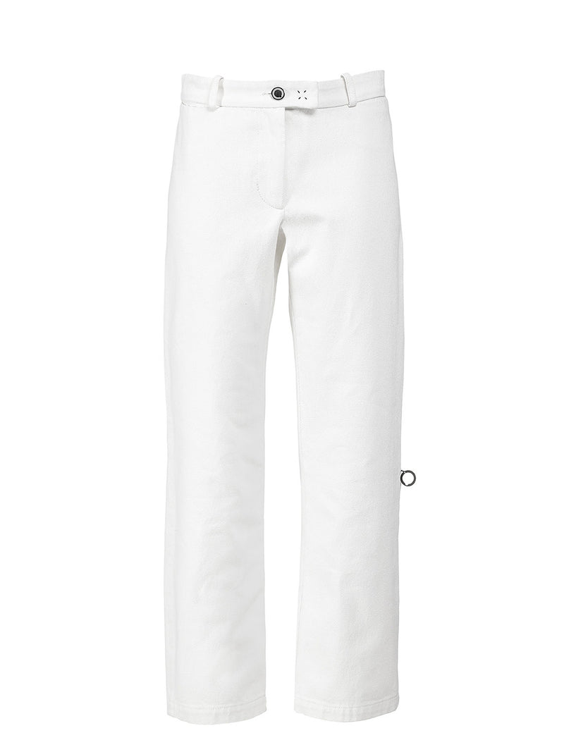 Leo Blanc straight-leg denim trousers