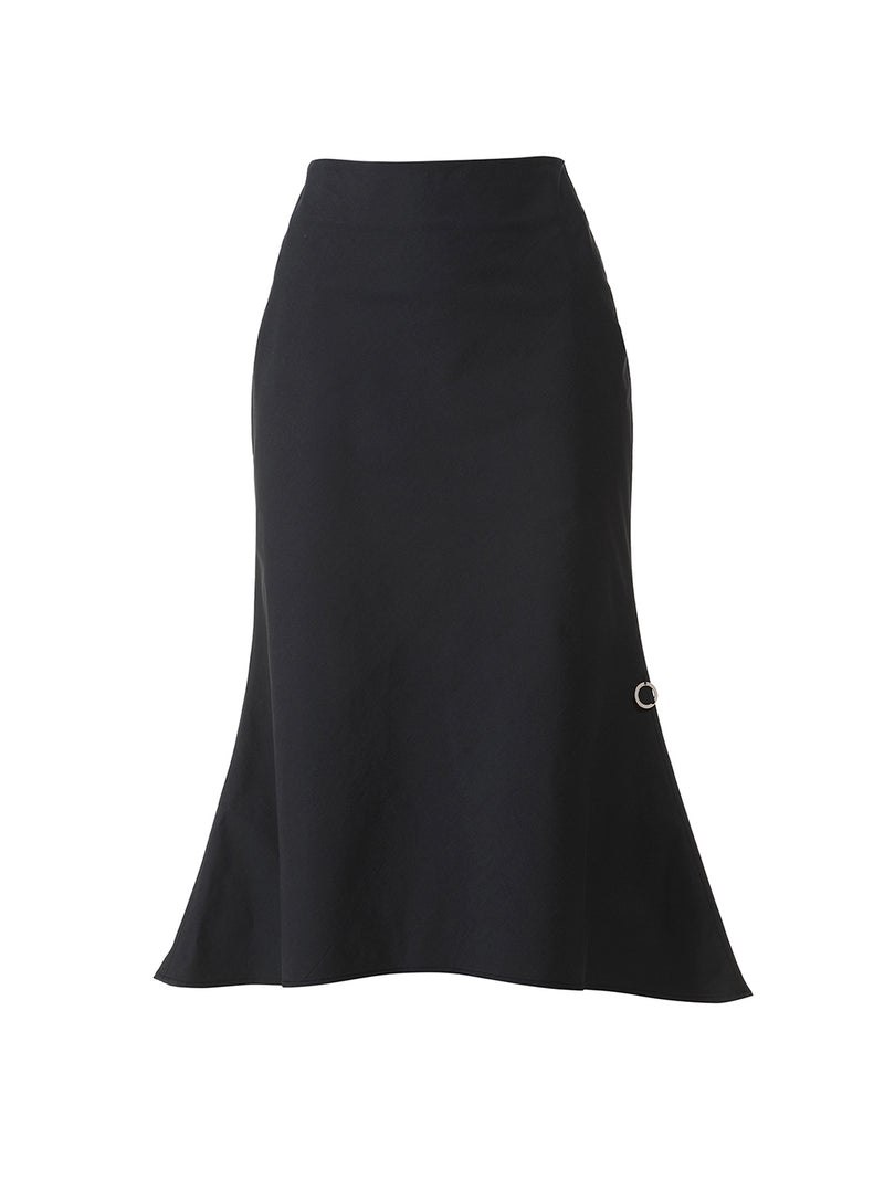 Momentum cotton skirt with a flared hem
