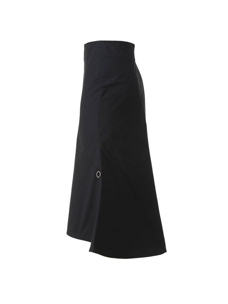 Momentum cotton skirt with a flared hem