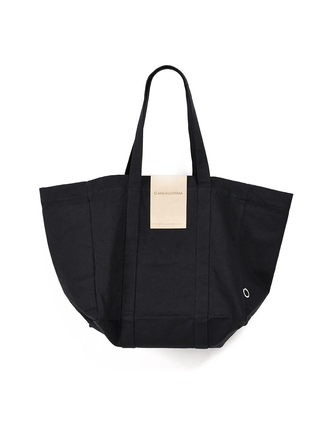 Pekin Bohemian Black torba  z logo ręcznie tłoczonym na skórze