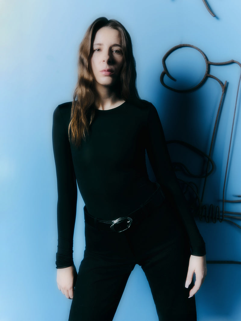 Sintonia Noir elastic lycra bodysuit