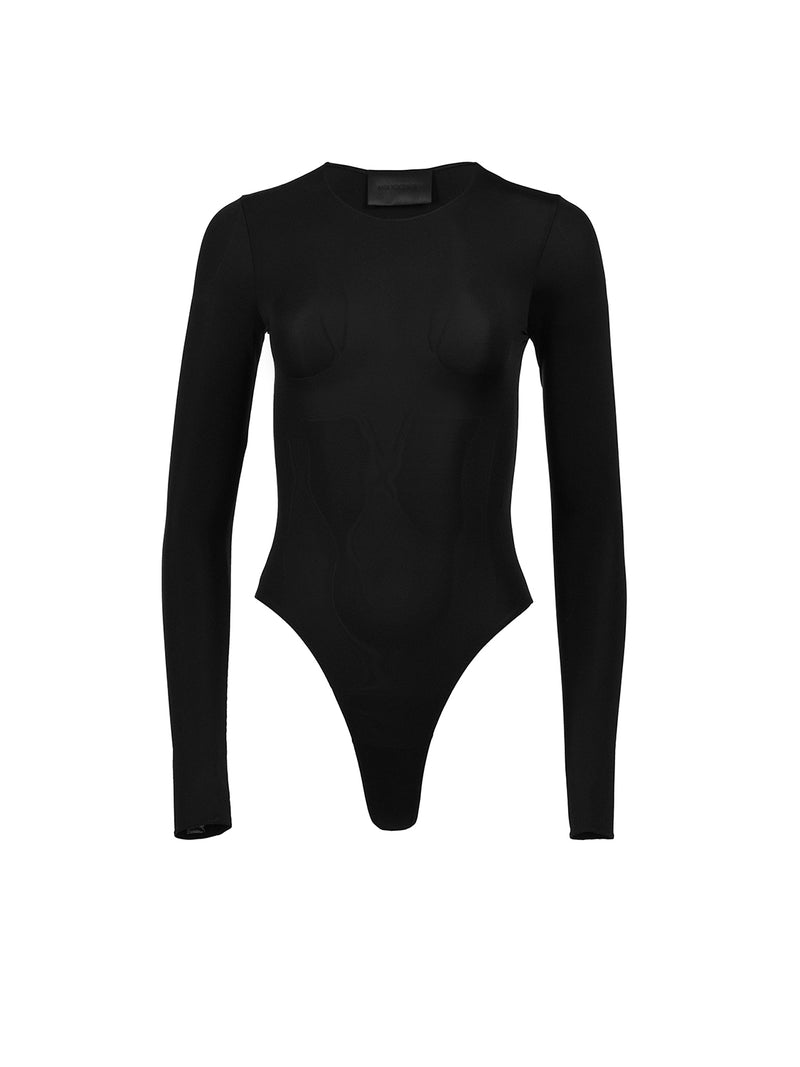 Sintonia Noir elastic lycra bodysuit