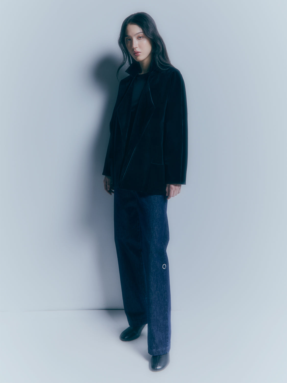 Suzanne Raw Denim spodnie z prostą nogawką